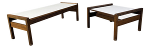 Belgian Coffee Tables in Wenge by Beaufort, 1960s, Set of 2