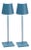 Modern Zafferano Poldina Pro Rechargeable Lamp in Blue - a Pair For Sale - Image 3 of 3