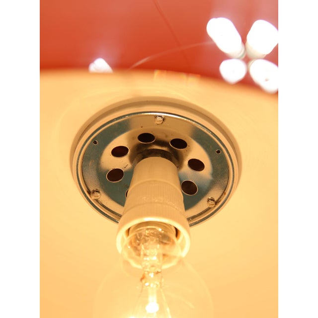 Space Age Orange Pendant Lamp from Guzzini, 1960s For Sale - Image 9 of 15