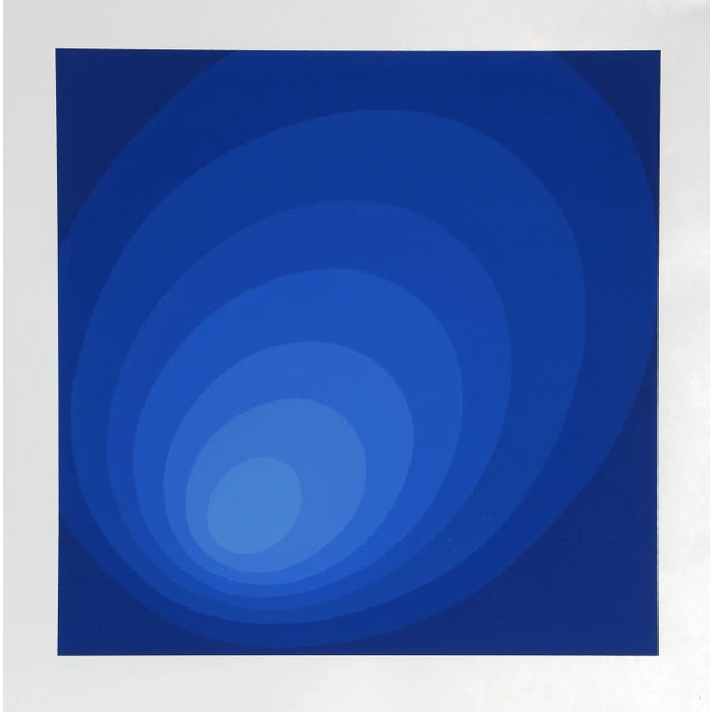 Contemporary 1970s Blue Ombre For Sale - Image 3 of 4