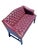 Oxblood Red Vintage Tufted Chesterfield Style Sofa or Settee With Brass Rivets For Sale - Image 8 of 8