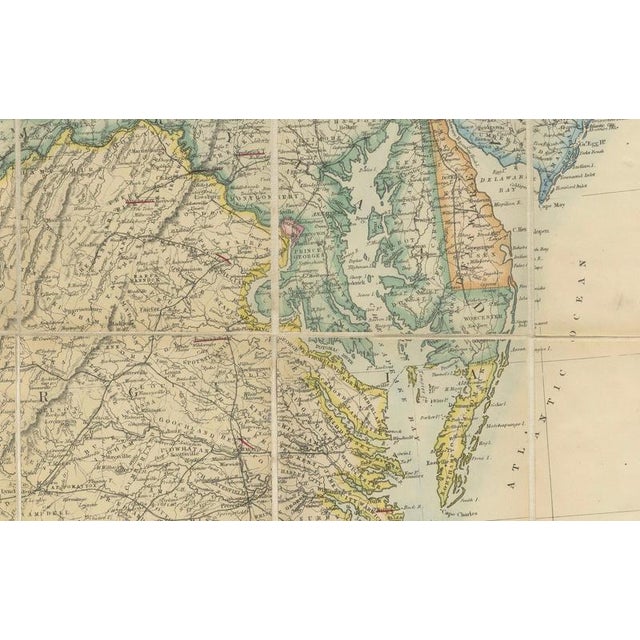 American Civil War Seat of War Map, 1861 For Sale - Image 4 of 12
