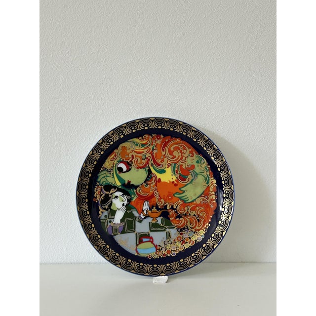 Rosenthal Aladdin Plate No. VII by Bjørn Wiinblad for Rosenthal, 1970s For Sale - Image 4 of 6