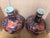 A Pair of Chinese Ceramic Vase Ming Dynasty Xuande Marked Blue Ground Famille Verte Porcelain Tianqiu Vase Hand Painted Dragon Pattern For Sale - Image 14 of 16