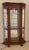 Vintage Hand Carved Display Cabinet Curio With Claw Feet For Sale In West Palm - Image 6 of 11