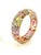 Bochic "Capri" Vintage Ruby & Emerald Multi Gem Bangle Set In 18K Gold & Silver For Sale - Image 18 of 18