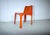 Mid-Century Modern Space Age Italian Orange Chairs, 1960s, Set of 4 For Sale - Image 3 of 14