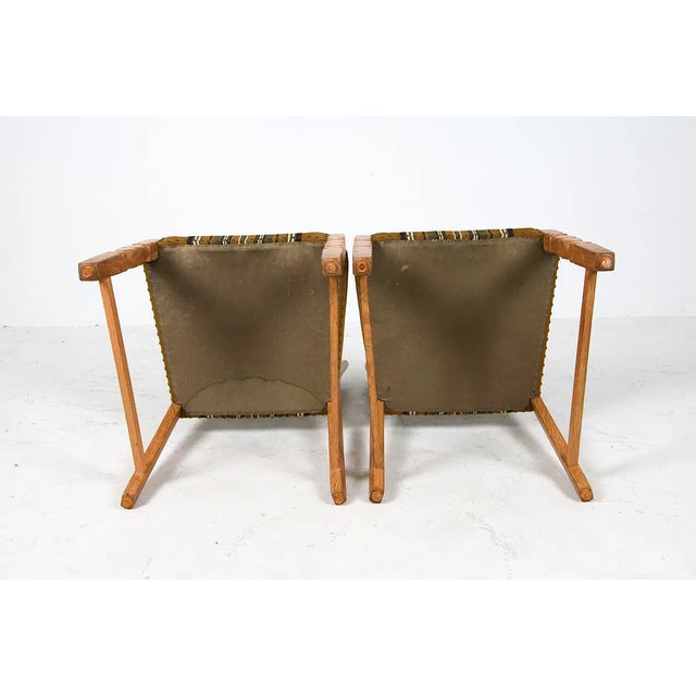 1970s Vintage Danish Oak Dining Chairs in the Style of Henning Kjærnulf, Set of Eight For Sale - Image 14 of 15