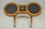 Weiman Vintage Weiman Heiroom French Empire Regency Style Black Leather Top Side Table For Sale - Image 4 of 17