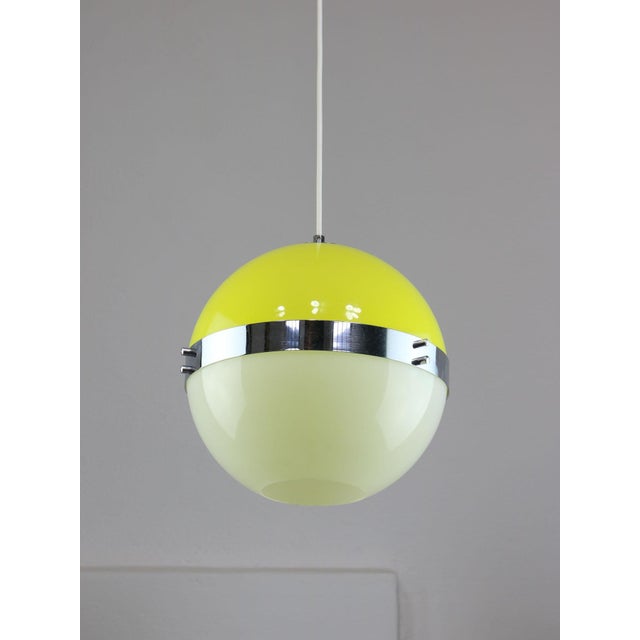 Italian Space Age Yellow Pendant Lamp, 1970s For Sale - Image 16 of 16