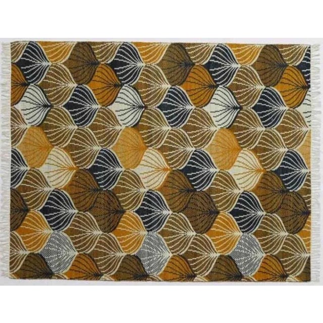 Handwoven European Style Flat Kilim Rug For Sale - Image 4 of 5