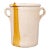 Antique 19th Century Italian Yellow Drip Confit Pot For Sale
