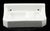 A European surface mount holder for soap and sponge, made from white porcelain with a subtle crackled glaze. This piece...