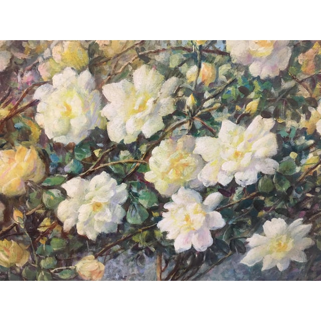 Contemporary Still Life of Flowers, Italian School, Italy, Oil on Canvas, Framed For Sale - Image 3 of 9