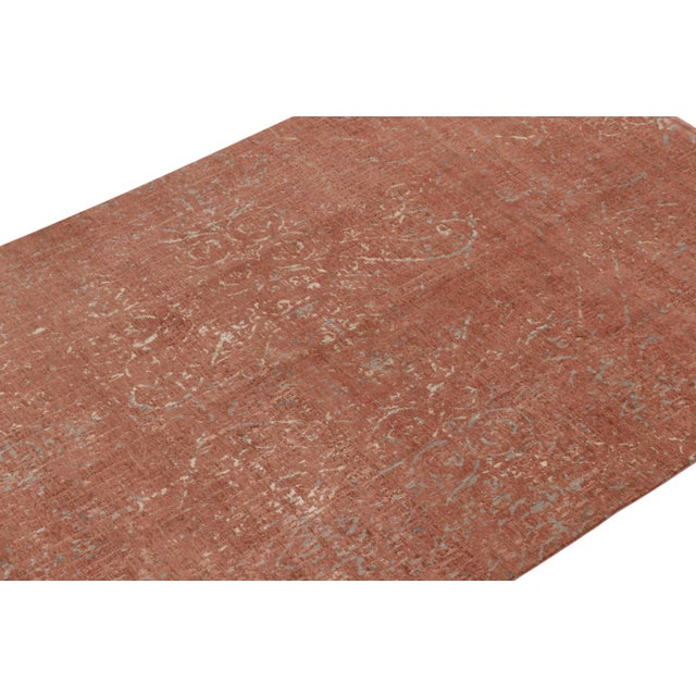Rug & Kilim Rug & Kilim’s Abstract Rug in Pink, Muted All Over Pattern For Sale - Image 4 of 7