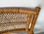 Vintage Rattan Wrapped Director’s Style Armchair With Upholstered Seat For Sale - Image 10 of 12