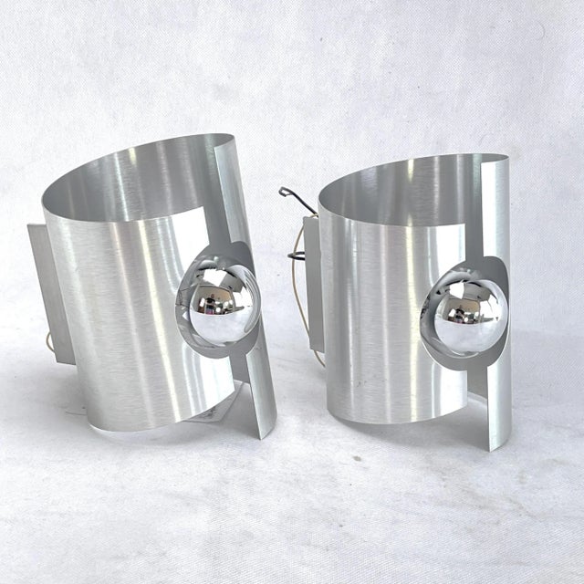 Space Age Wall Lamps, 1970s, Set of 2 For Sale - Image 3 of 7
