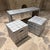 Silver 1970s Aluminum Bench and Side Tables Style of Paul Evans Mid-Century Modern For Sale - Image 8 of 15