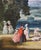 Raoul Millais – Picnic by the Lake – British Fête Galante Oil Painting For Sale In Los Angeles - Image 6 of 13