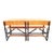 Large Wooden School Desk on Wheels with Desk Flap For Sale - Image 5 of 14