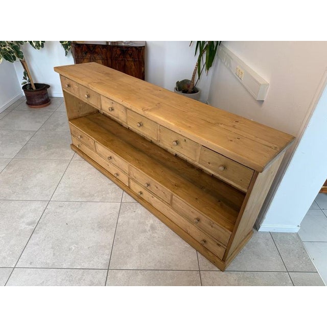 Rustic 12-Drawer Sideboard For Sale - Image 11 of 12