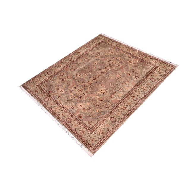 Designed with mesmerizing intricacy and gorgeous color palette, this hand-knotted masterpiece demonstrates the beauty and...
