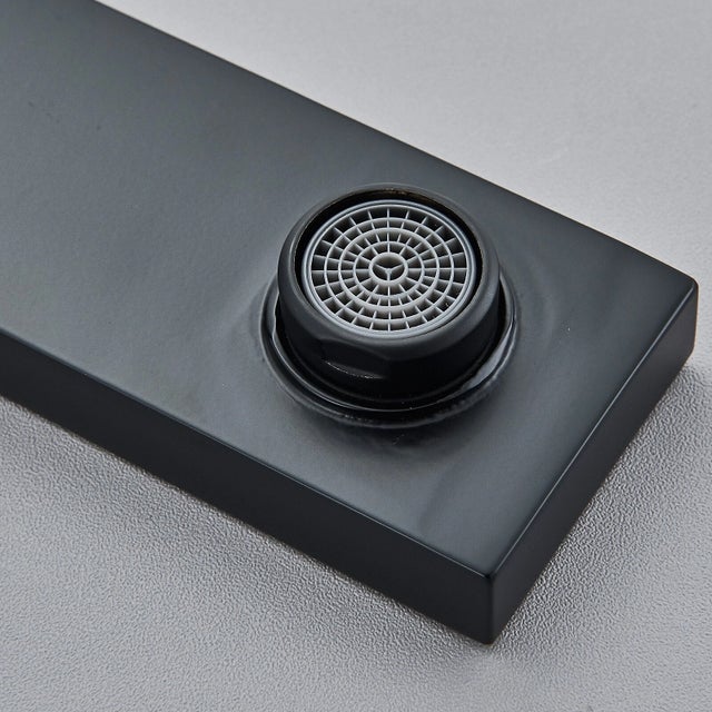 Metal Black 8in Widespread Bathroom Faucet 3 Hole Sink Vanity Faucet Dual Handle Mixer For Sale - Image 7 of 11