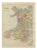 Antique Map of Wales, 1885 For Sale