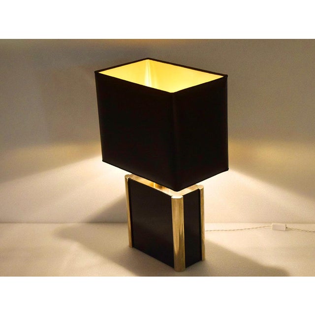 Vintage Acrylic Glass and Metal Table Lamp from Romeo Rega, 1970s For Sale - Image 4 of 10