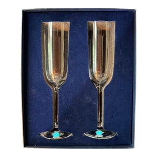 Vintage Tiffany & Co. Champagne Flutes - Brand New For Sale