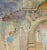Exceptional watercolor of a crowd of theater goers gathered around a ornate stone entrance, circa 1920. Original artwork...