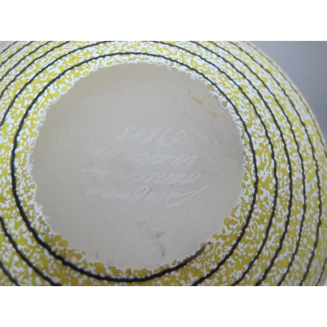 Kosta Boda Sweden Carmen Large Yellow Art Glass Handkerchief Ruffle Bowl Signed For Sale - Image 11 of 12