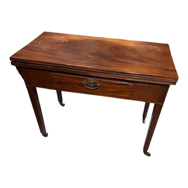 1970s Wooden Rolling Game Table For Sale