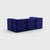 Contemporary Curt Modular Set - Flexible 2-Seater with Armrests - Jet - 9605 (Blue) by Ambivalenz, Set of 7 For Sale - Image 3 of 5