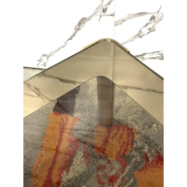 Metal Vintage Hollywood Regency Brass Coffee Table, 1970s For Sale - Image 7 of 10