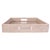 Boho Chic Artifacts Rattan Square Serving Ottoman Trays with Glass Insert in White, Medium For Sale - Image 3 of 3