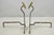 Antique French Art Nouveau Hand Hammered Wrought Iron & Bronze Andirons - A Pair For Sale - Image 10 of 15