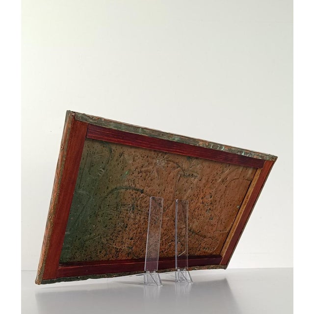 Mid-Century Italian Cubist Copper Sculpture Panel, 1950s For Sale - Image 18 of 18