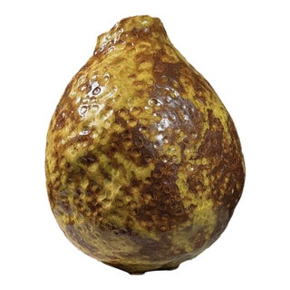 Vintage Postmodernist Hand Built Honeycomb Textured Vase For Sale