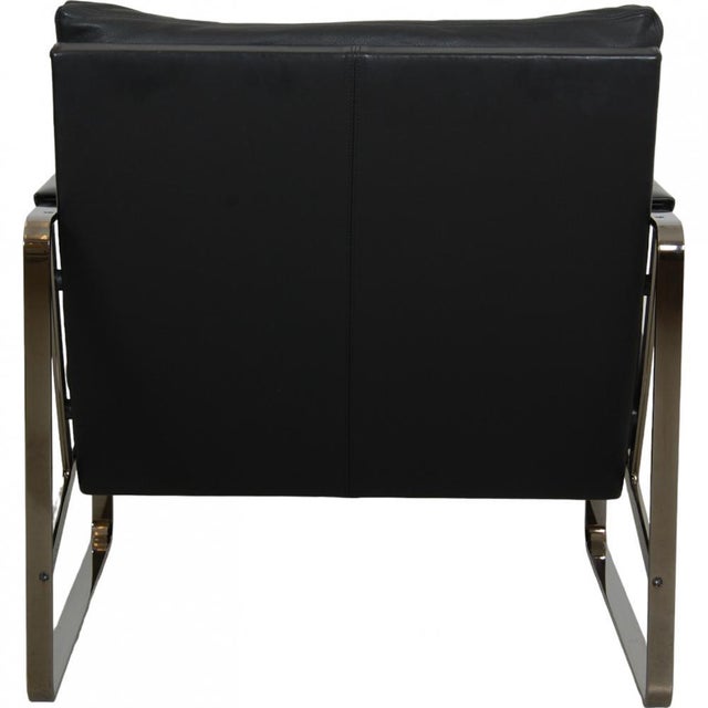Conversation Chair in Black Leather by Preben Fabricius For Sale - Image 3 of 17