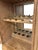 Rustic Late 20th Century Rustic Solid Wood Wine Cabinet With Chicken Wire Doors & Bottle Storage For Sale - Image 3 of 4