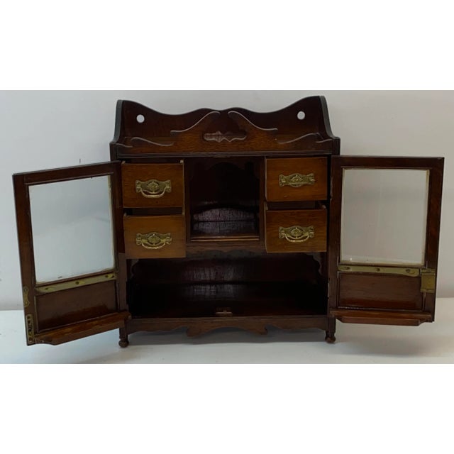 Traditional Early 20th Century Antique Tobacco Cabinet C.1920 For Sale - Image 3 of 7