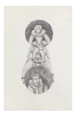 1970s Renaissance Figure Litho by Adrienne Anderson