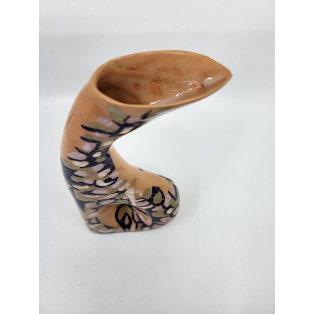 Mid-Century Modern Vintage Ceramic Soliflore Vase by Gabrielle Mackiewicz, France, 1960s For Sale - Image 3 of 11
