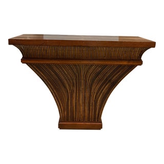 1970s Vintage Pencil Reed Console For Sale