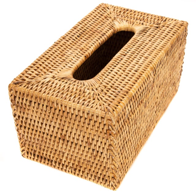 Artifacts Rattan Long Tissue Box Chairish