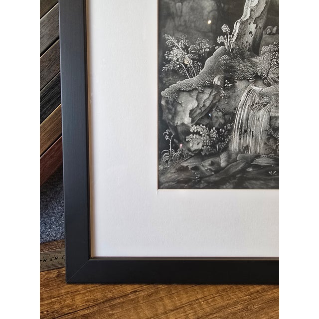 2020s 20" X 20" 'Blurred Landscape' #5 Framed Original Black and White Photography For Sale - Image 5 of 6