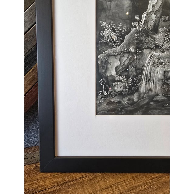 2020s Blurred Landscape No. 5 Framed Original Black and White Photography For Sale - Image 5 of 7
