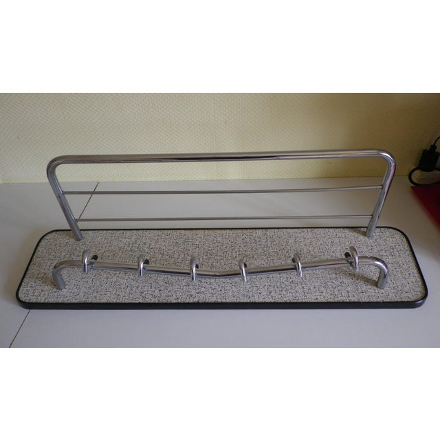 Vintage Wall-Mounted Coat Rack with Six Hooks, 1960s For Sale - Image 6 of 11