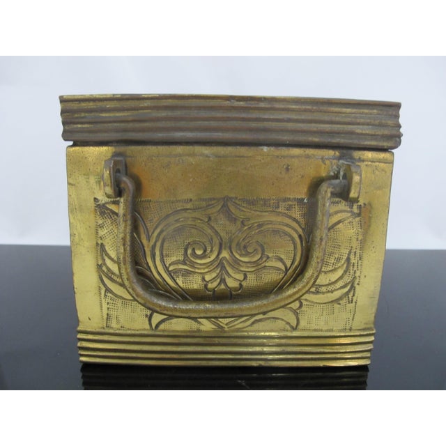 Traditional Antique Maranao Philippines Large Brass Betel Nut Tobacco Box For Sale - Image 3 of 11